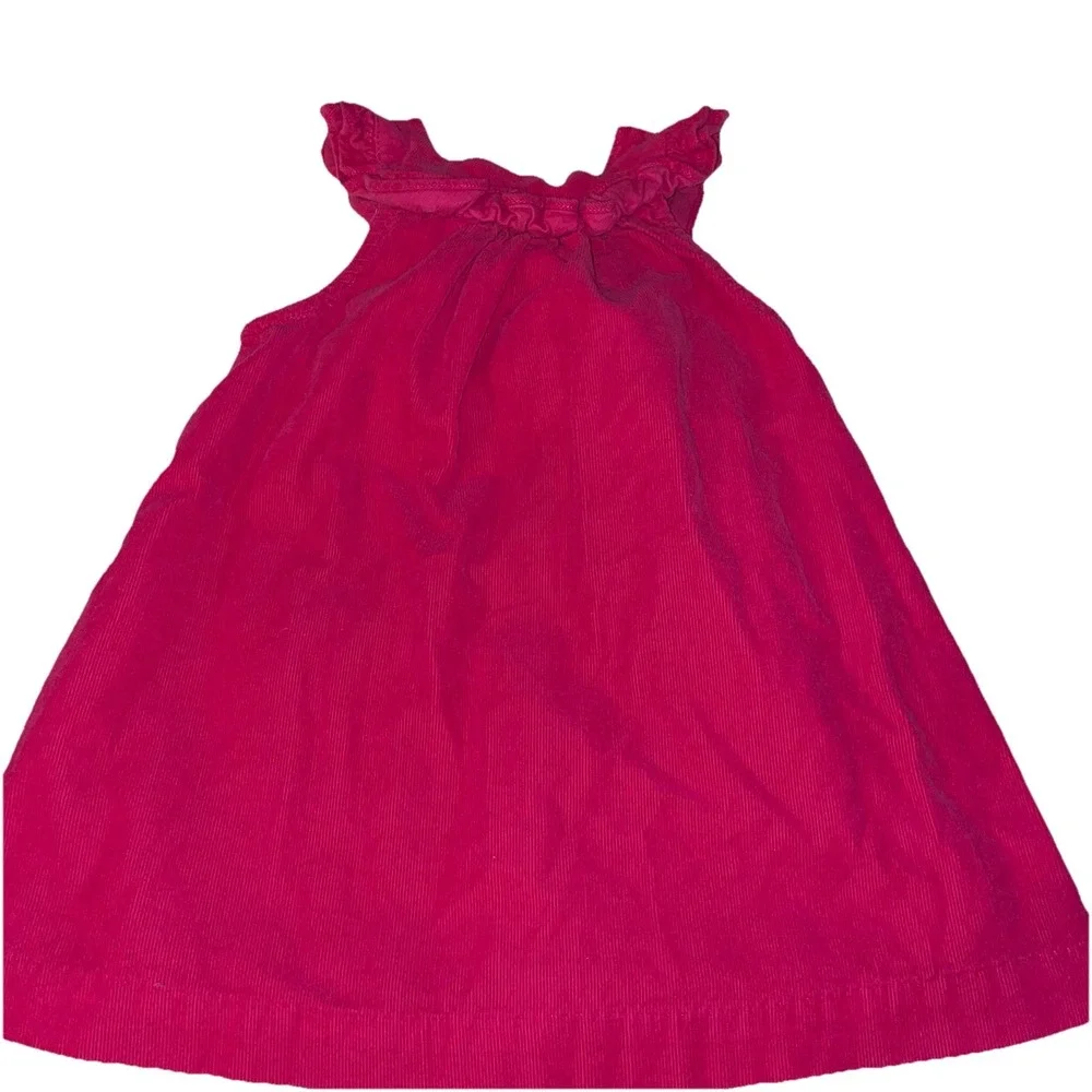 Vtg RALPH LAUREN Baby Girl's Burgundy Corduroy Dress Size 12‎ months